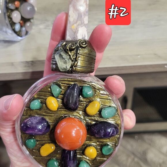 Multicolor Gemstone Potion Crystal Bottles - Picture 5 of 7